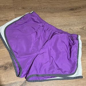 Everlast Purple Women’s Athletic Shorts with White & Gray Trim